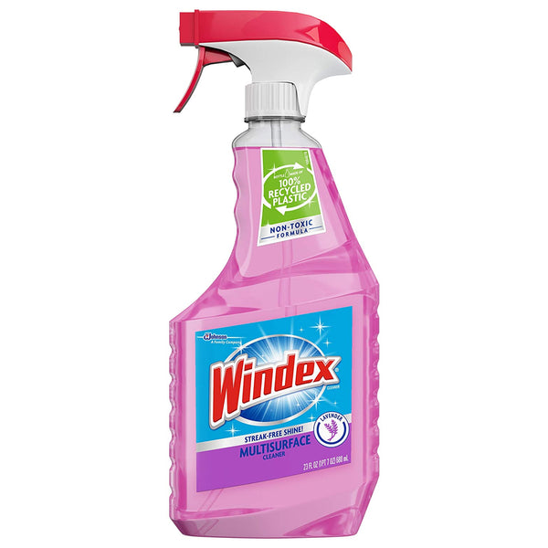 Windex 70342 Non-Toxic Multi-Surface Cleaner, Lavender Scent, 23 Oz