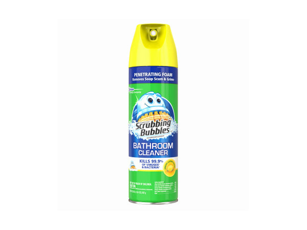 Scrubbing Bubbles 71362 Lemon Scent Bathroom Cleaner, 20 Oz, Aerosol