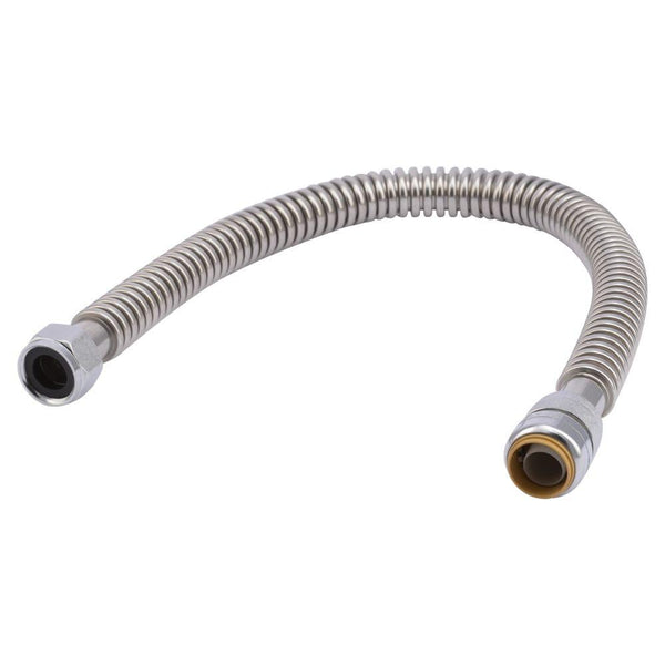 SharkBite® SS3088FLEX24LF Flexible Water Heater Connector, 3/4" x 3/4" FIP, 24"