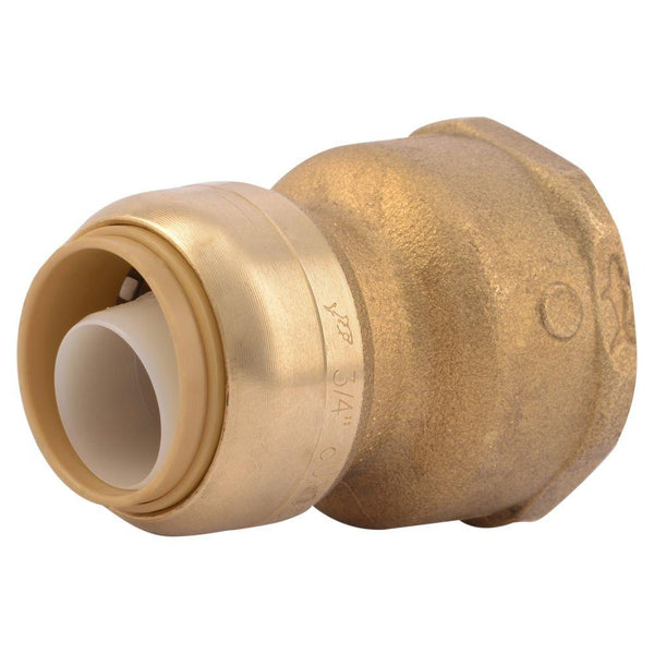 SharkBite® U086LFA Push-To-Connect Water Softener Connector, 3/4" x 1" FNPT
