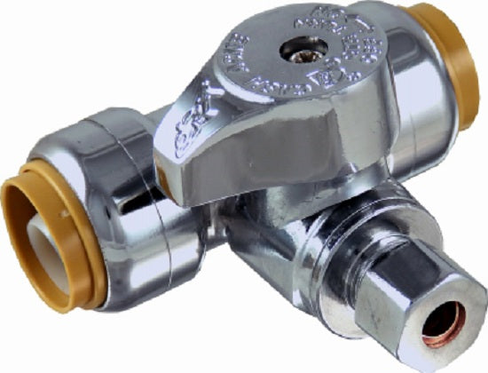 SharkBite® 24983A Service Tee Stop, 1/2" x 1/2" x 1/4"