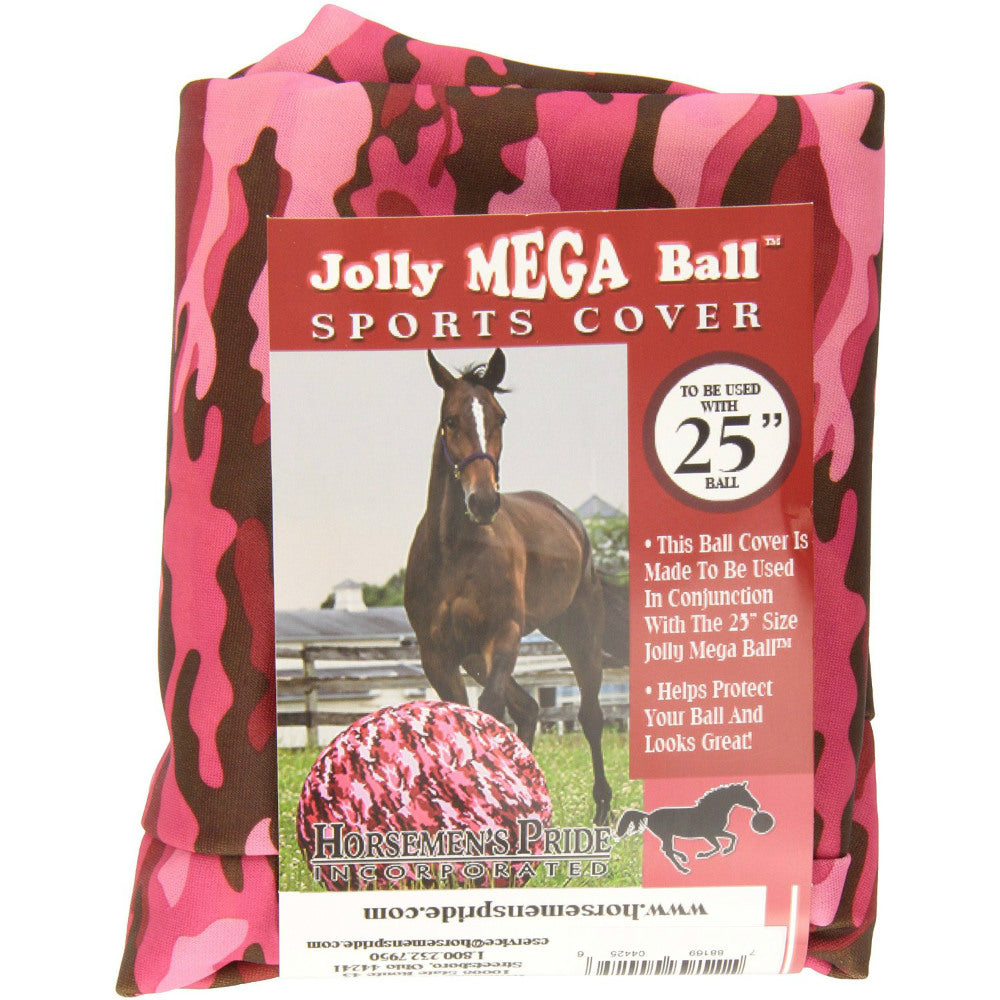 Jolly Pets C425PC Jolly Mega Ball™ Cover for Horses, 25", Pink Camo