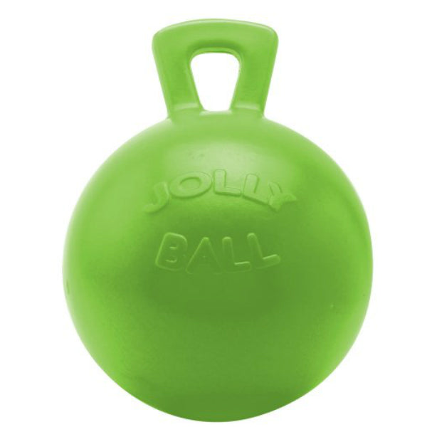 Jolly Pets 410A Tug-n-Toss Horse Jolly Ball for Dogs/Horses, 10", Green Apple