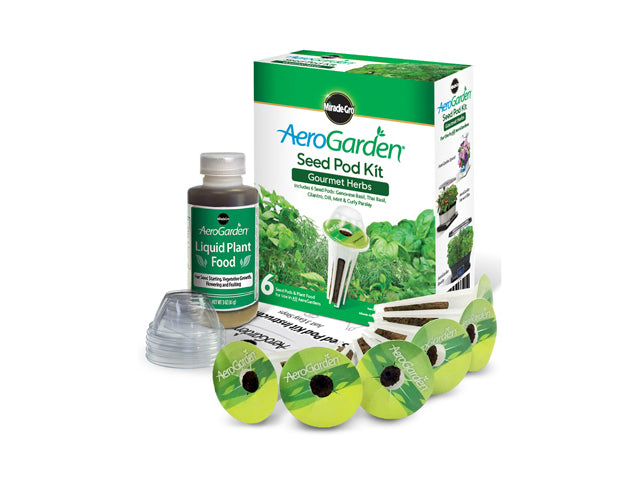 Miracle-Gro 806500-0208 AeroGarden Gourmet Herb Seed Pod Kit, 6-Pods