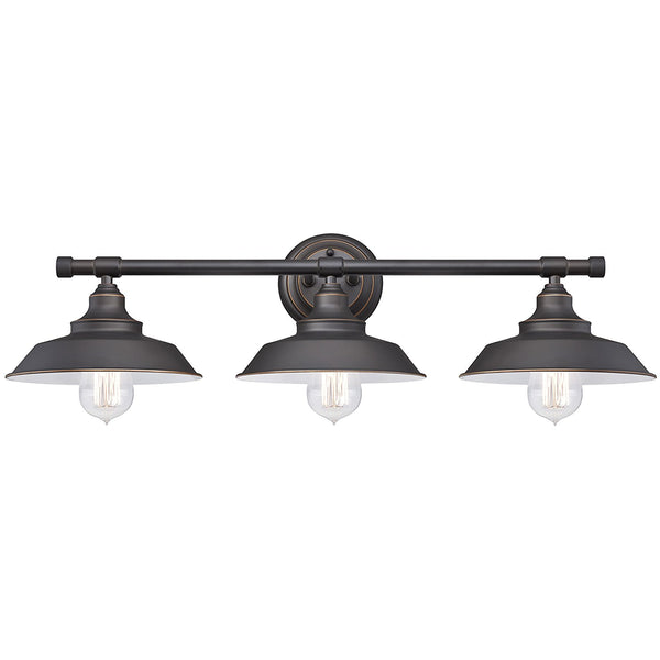 Westinghouse 63434 Iron Hill 3-Light Indoor Wall Fixture, Oil Rubbed Bronze