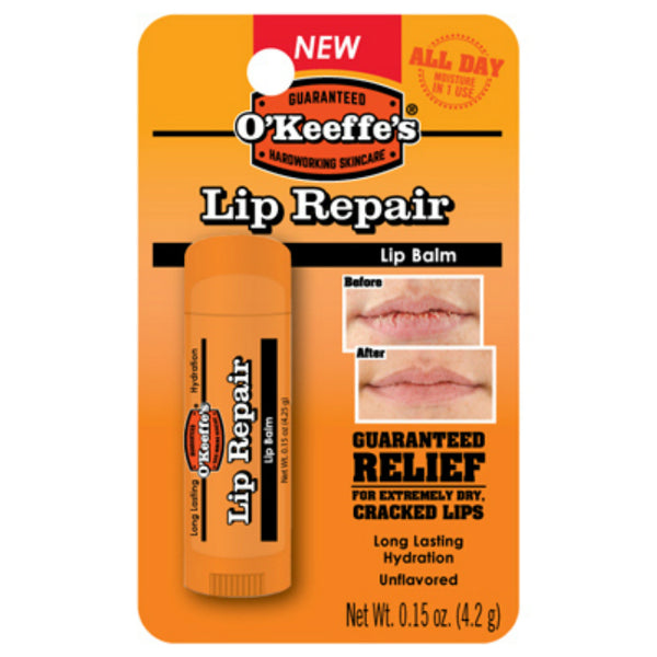 O'Keeffe's® K0700108 Lip Repair® Original Lip Balm, Unflavored & Unscented