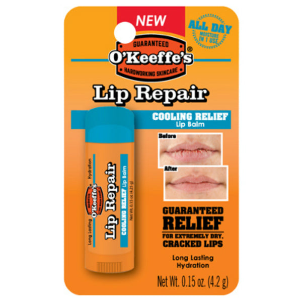 O'Keeffe's® K0710108 Lip Repair® Cooling Relief Lip Balm, Peppermint