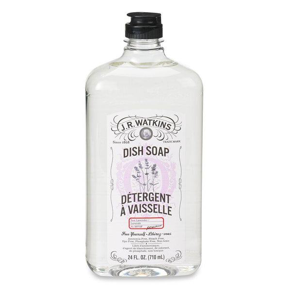J.R. Watkins 26773 Liquid Dish Soap with Lavender Scent, 24 Oz