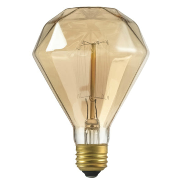 Globe® Electric 84644 Diamante Designer G30 Incandescent Bulb, 40W, 120V, 140 Lum