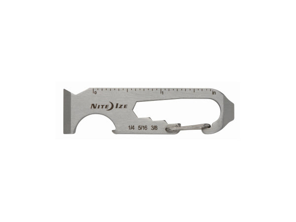 Nite Ize® KMTP-11-R3 All-In-1 DooHickey 6X Key Tool, Stainless Steel