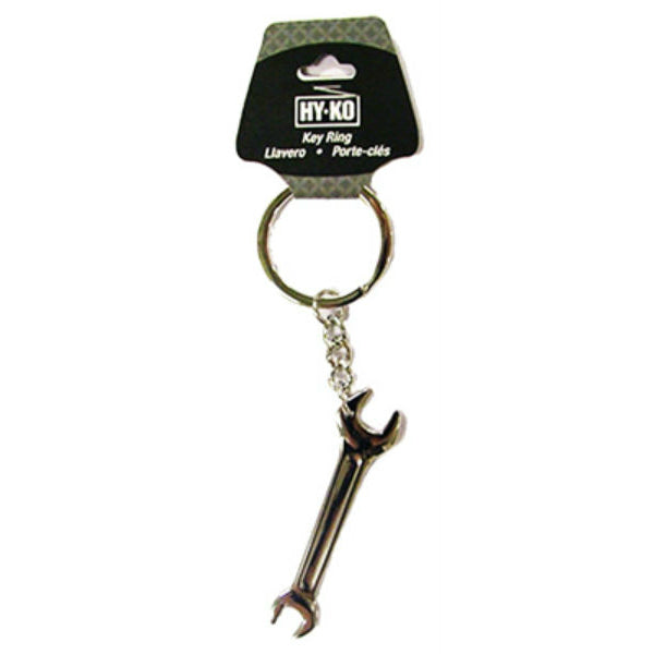 Hy-Ko KHO747 Novelty Wrench Keychain with Keyring, Silver, 2.5"