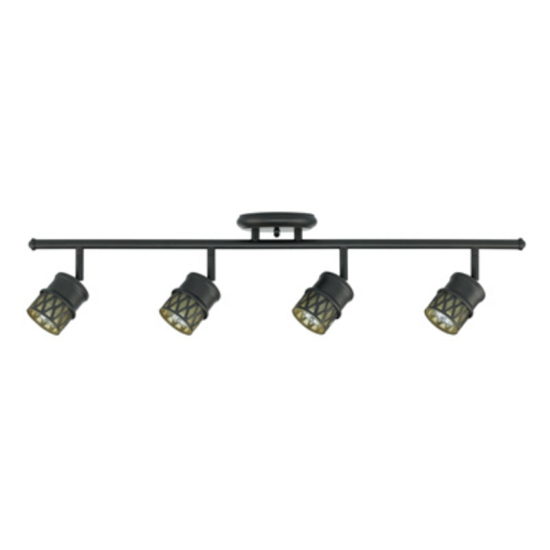 Globe® Electric 59063 Halogen Track Lighting Bar w/ 4-Lights, Oil Rubbed Bronze