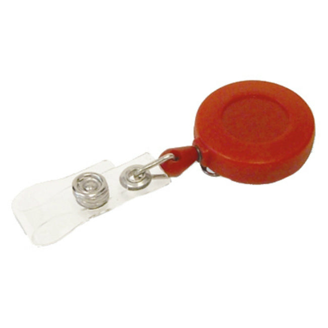 Hy-Ko KC250BR Plastic ID Badge Retriever with Belt Clip, 1" Diameter