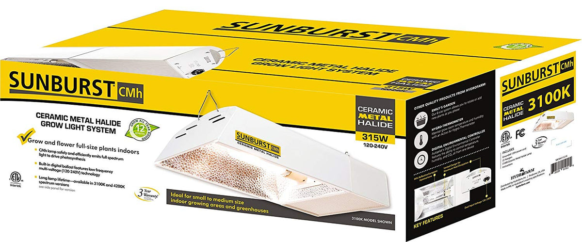 Sunburst SBCMH31531K Ceramic Metal Halide with Lamp, 3100K, 315W