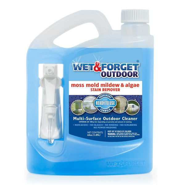 Wet & Forget 804064 Mold and Mildew Stain Remover, 64 Ounce