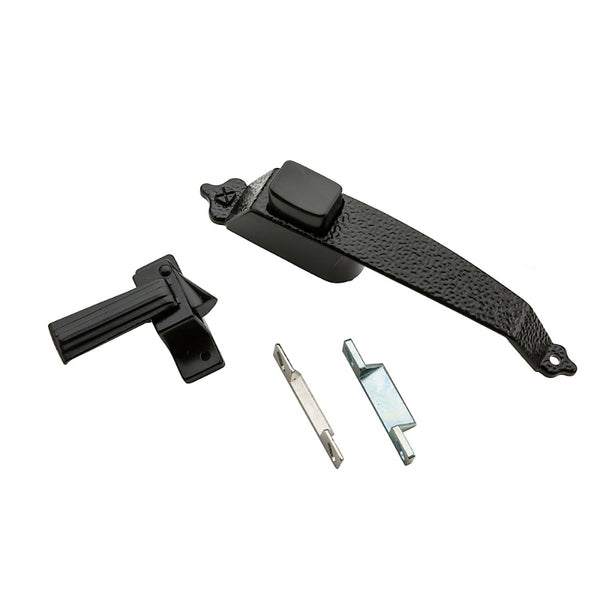 National Hardware® N100-023 Colonial Push Button Latch, Black