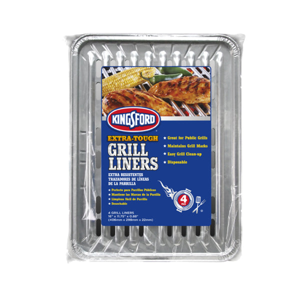 Kingsford® 6129994100 Extra-Tough Grill Liners, 4 Pack