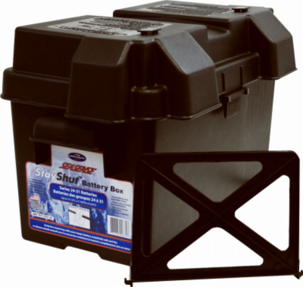 SeaSense 50090675 Stay Shut Universal Battery Box with Adjustable Divider