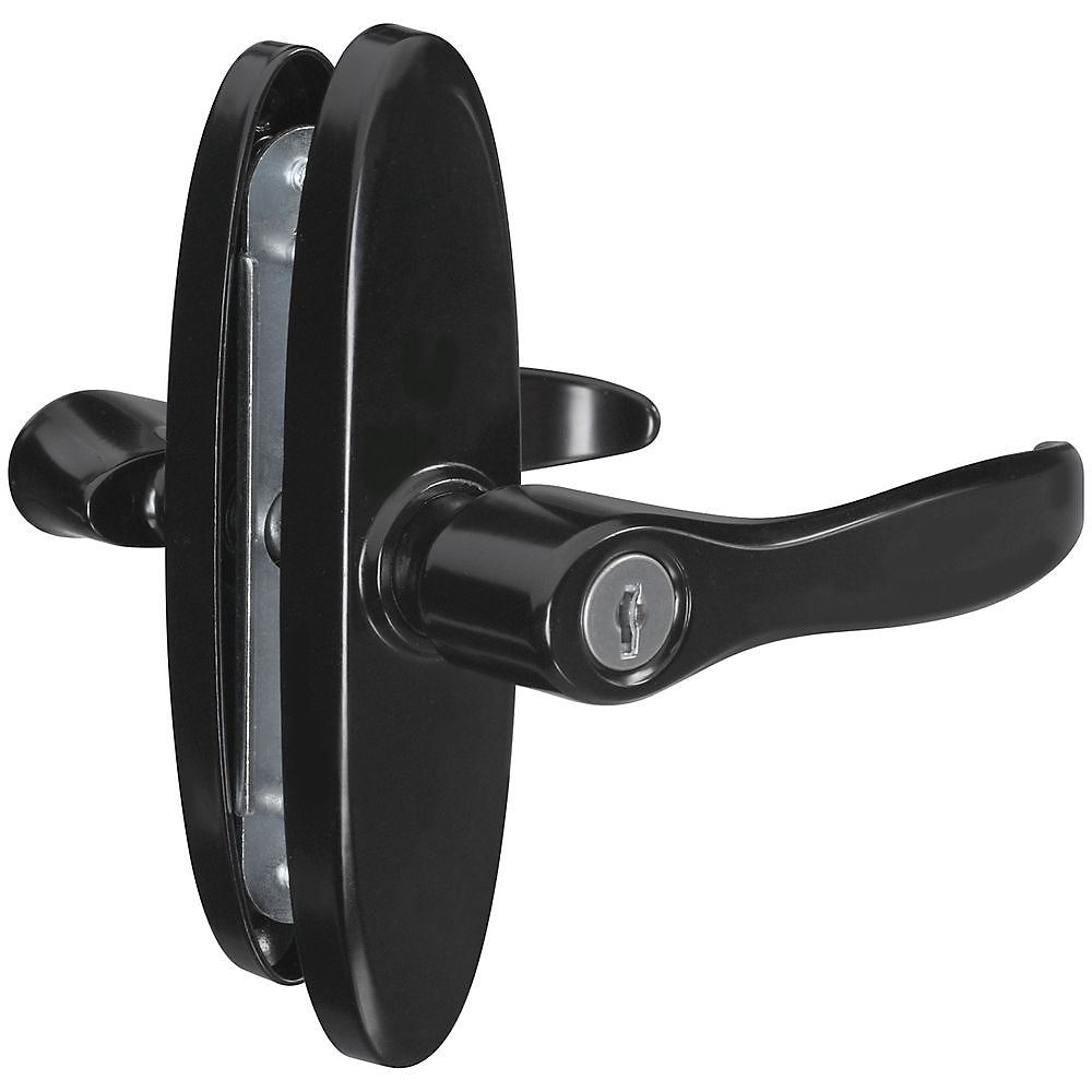 National Hardware® N349-381 Decorative Storm Door Lever, Black, Die Cast Zinc