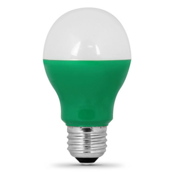 Feit Electric® A19/G/10KLED Non-Dimmable Green LED Bulb, A19 Shape, 3.5W