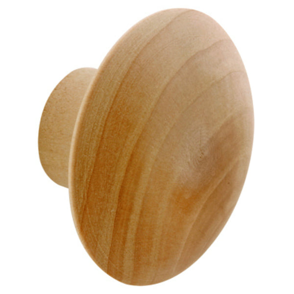 Prime-Line® 161690 Hardwood Knob Handle with Screws, 1-3/4", 2 Pack