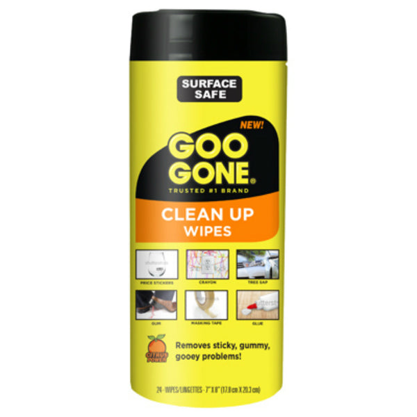 Goo Gone® 20000 Clean Up Wipes, 24-Count