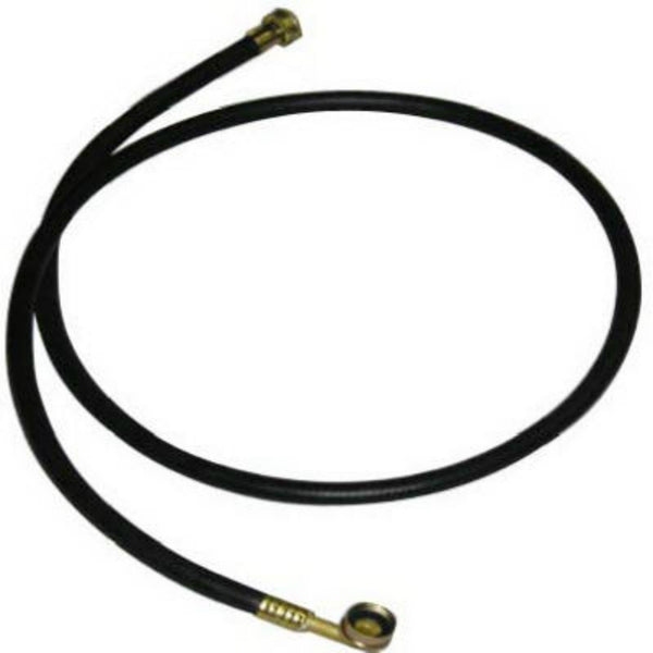 Master Plumber X1109-6FE-PB Washing Machine Hose w/90-Degree Elbow, 3/8" ID x 6'