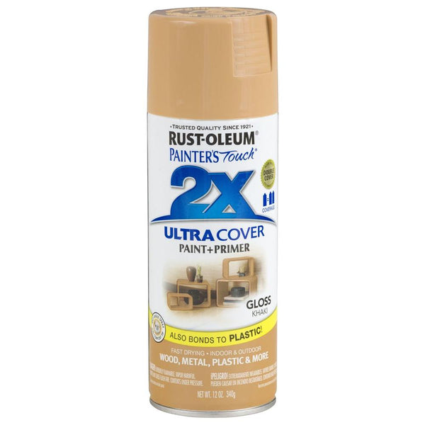 Rust-Oleum® 249103 Painter's Touch® 2X Spray Paint, Gloss Khaki, 12 Oz