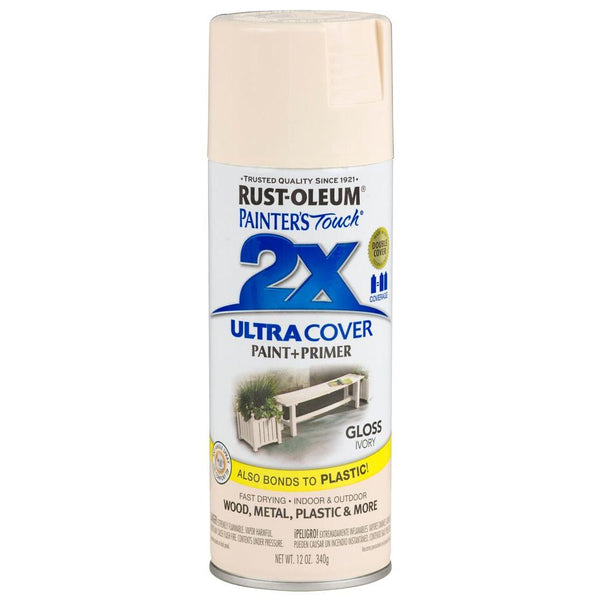 Rust-Oleum® 249110 Painter's Touch® 2X Spray Paint, Gloss Ivory, 12 Oz