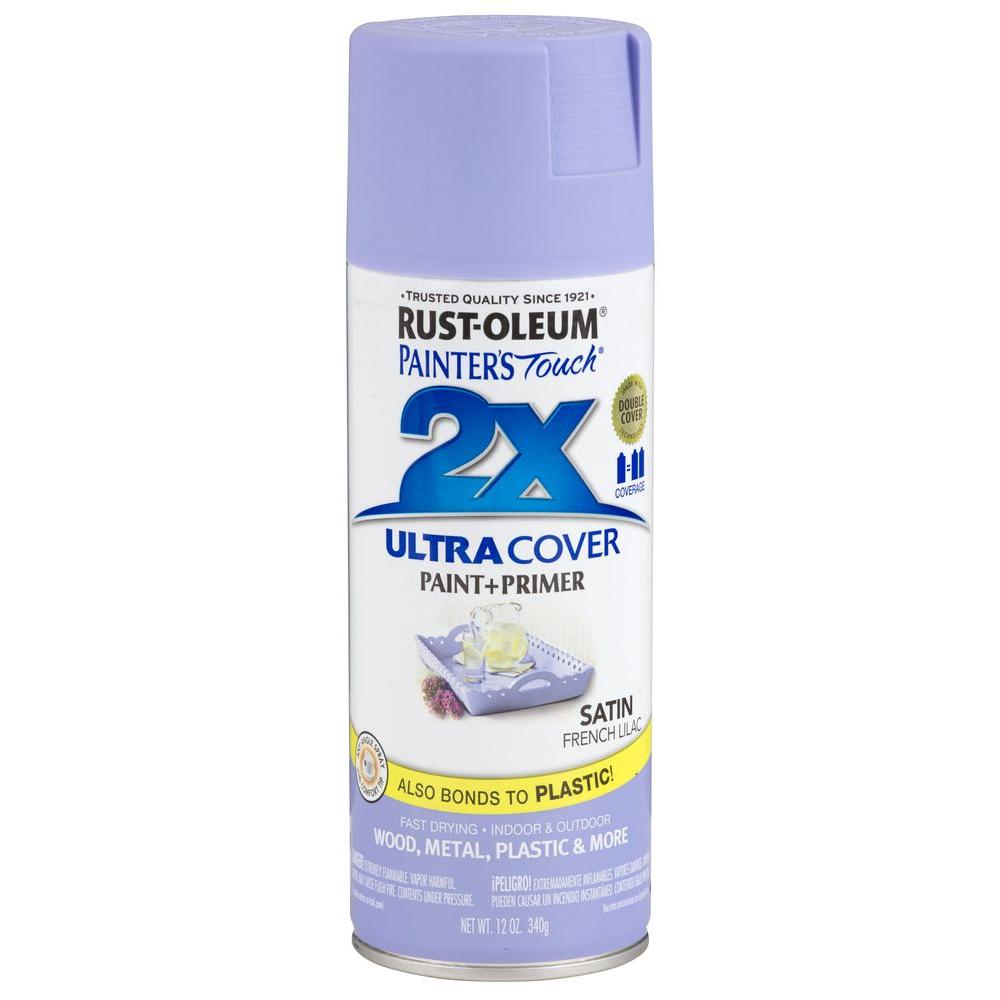 Rust-Oleum® 249079 Painter's Touch® 2X Spray Paint, Satin French Lilac, 12 Oz