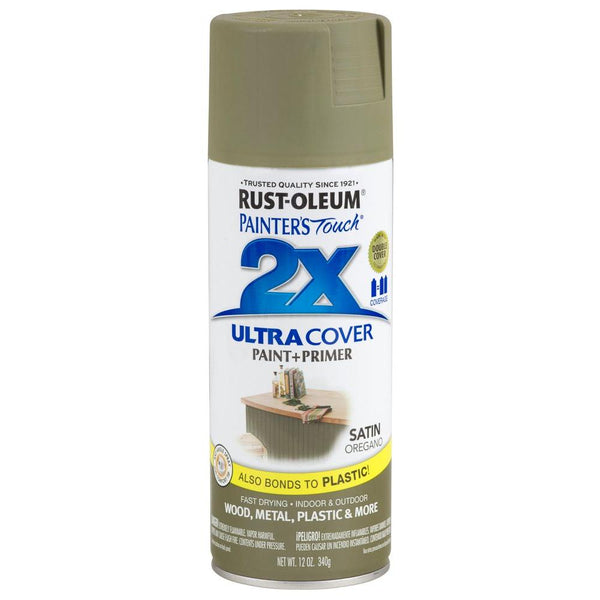 Rust-Oleum® 249069 Painter's Touch® 2X Spray Paint, Satin Oregano, 12 Oz