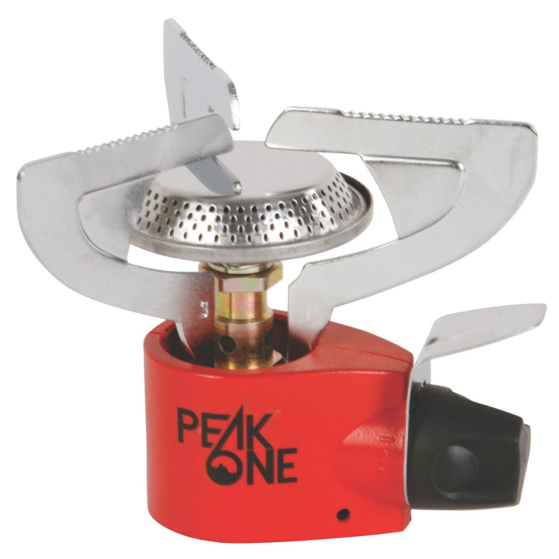 Coleman 2000038017 Peak One Butane Camping Stove, Black/Red