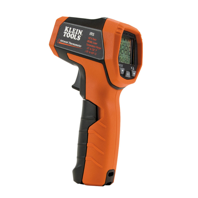 Klein Tools® IR5 Dual-Laser Infrared Thermometer with Backlit Display