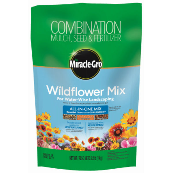 Miracle-Gro® 3001710 Wildflower All In 1 Mix for Ware-Wise Landscaping, 2.2 Lbs