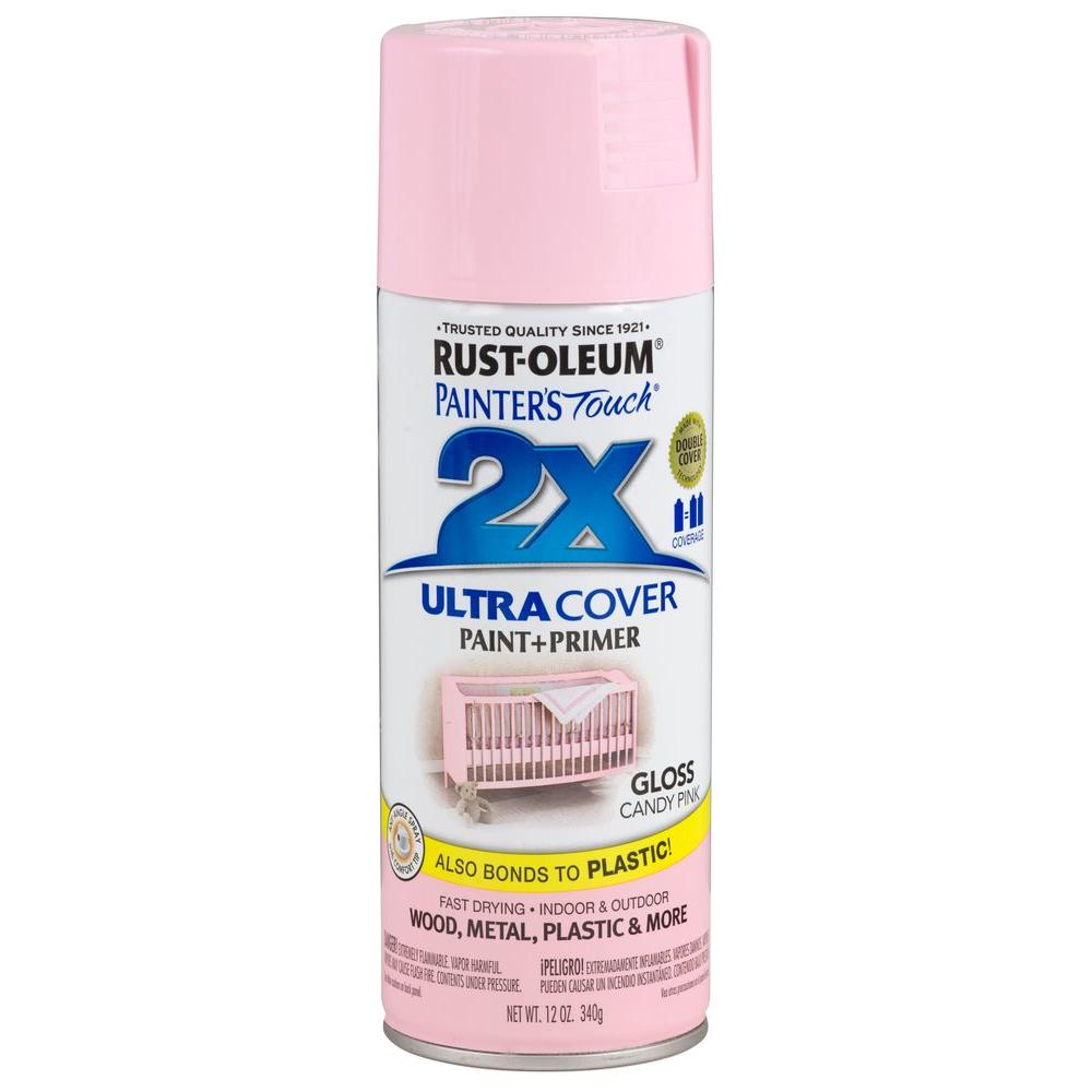 Rust-Oleum® 249119 Painter's Touch® 2X Spray Paint, Gloss Candy Pink, 12 Oz