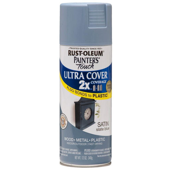 Rust-Oleum® 249066 Painter's Touch® 2X Spray Paint, Satin Slate Blue, 12 Oz