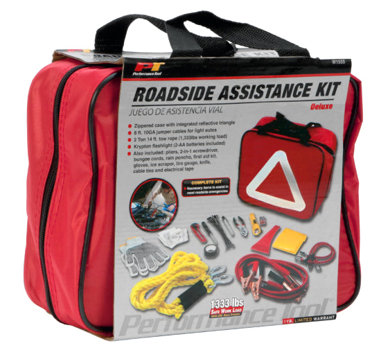 Performance Tool® W1555 Deluxe Roadside Assistance Kit