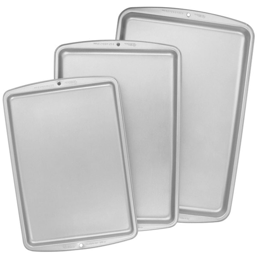 Wilton® 2105-975 Recipe Right® Non-Stick Cookie Pan Set, 3-Piece