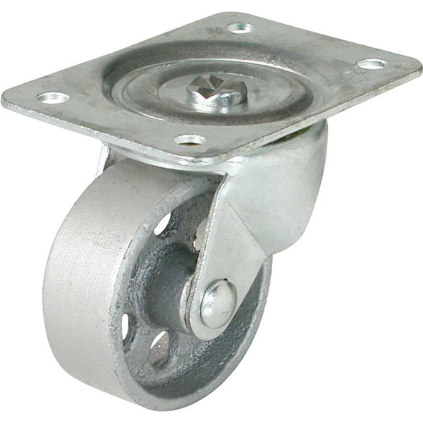 Shepherd Hardware 9782 Cast Iron Wheel Swivel Plate Caster, 4", 500 Lb