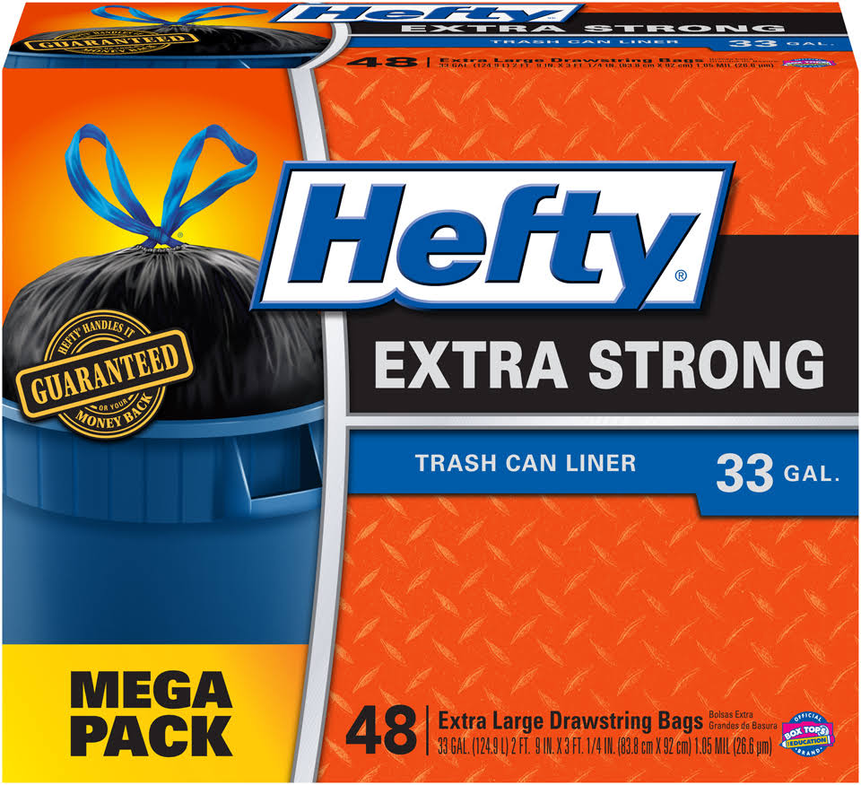 Husky HC42WC032C Contractor Clean-Up Trash Bag, 42 Gallon