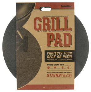 The Original Grill Pad GP-30-BK Round Grill Pad, 30", Black