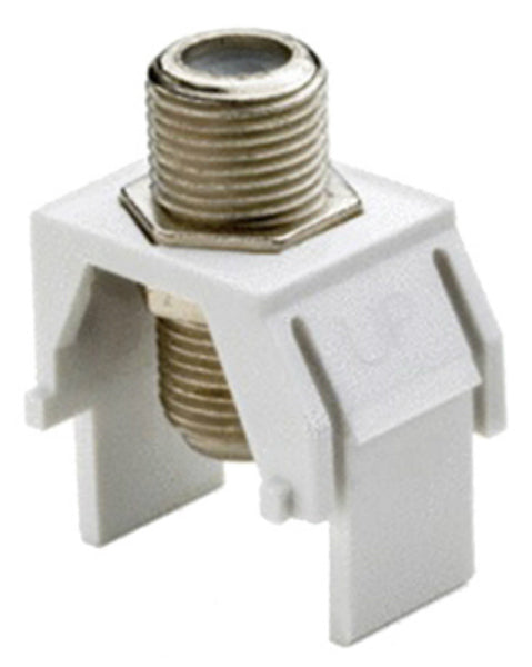 Legrand WP3479WH Non-Recessed Nickel F-Connector, White