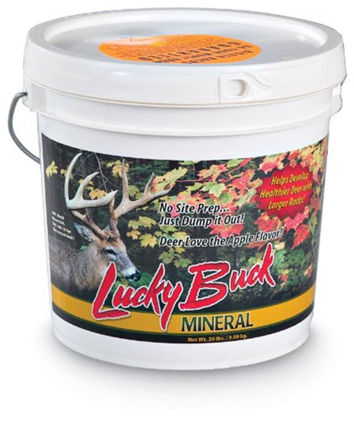 Lucky Buck® 4893-0001 Apple Flavored Deer Mineral & Attractant, 20 Lbs