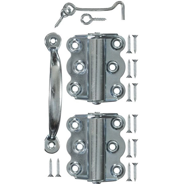 Wright Products™ V29HZP Wood Screen Door Hardware Set, Zinc Plated
