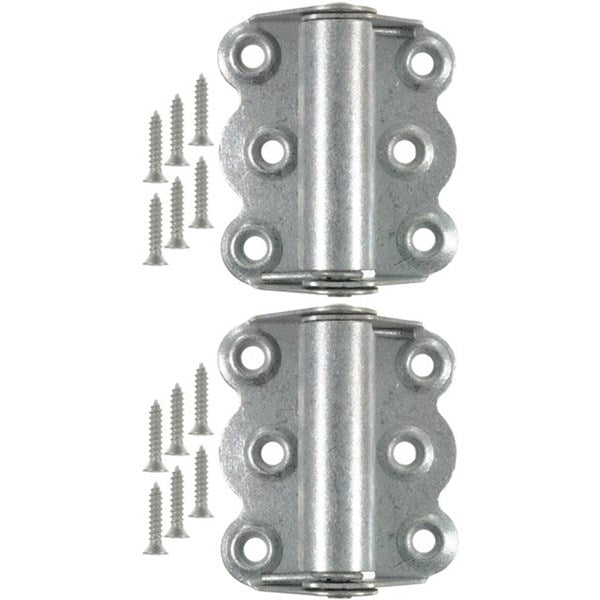 Wright Products™ V221GAL Self-Closing Door Hinges, Galvanized, 2-3/4", 2-Pack