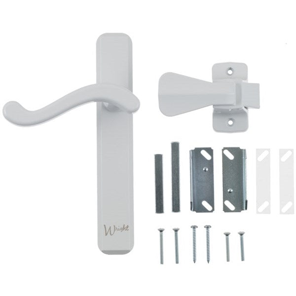 Wright Products™ VBA213WH Bayfield Surface Door Latch, White