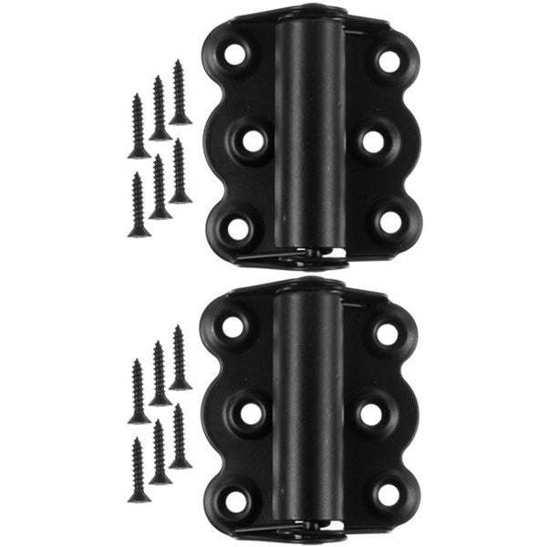 Wright Products™ V221BL Self-Closing Door Hinges, Black, 2-3/4", 2-Pack