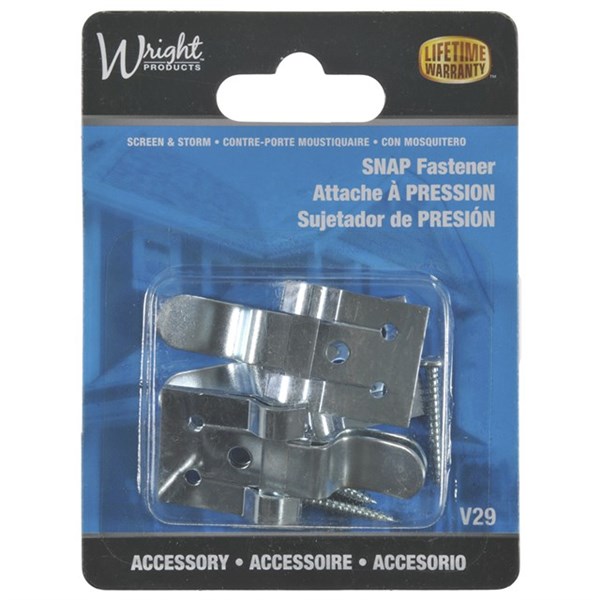 Wright Products™ V29 Screen Snap Fasteners, Zinc Plated, 4-Pack