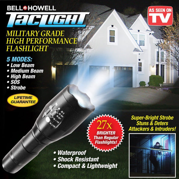 Bell-Howell 1176 TacLight Military Grade Tactical Flashlight, As Seen On TV