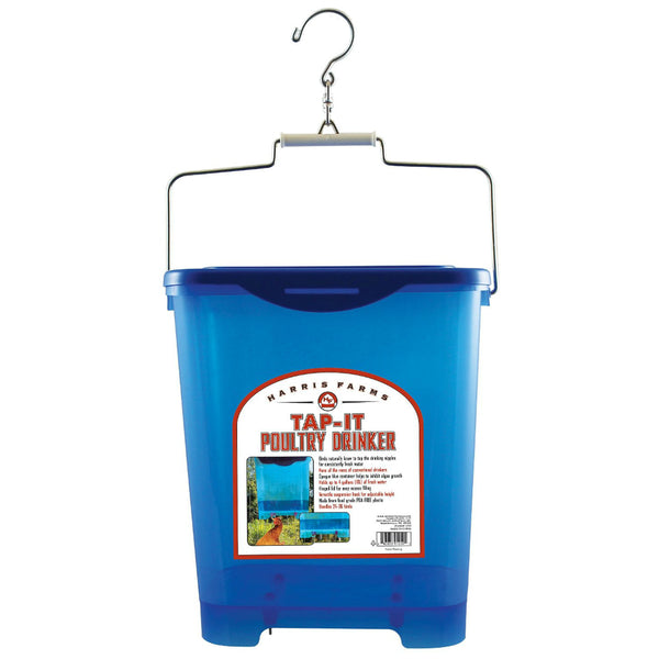 Harris Farms 1250 Tap-It Poultry Drinker, Opaque Blue, 4-Gallon